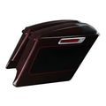 5" Hard Saddlebags Fit For Harley Road King 14-24 Midnight Crimson/Vivid Black