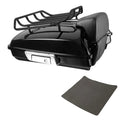 Black Razor Trunk Backrest Luggage Rack Fit For Harley Street Road Glide 2014-26