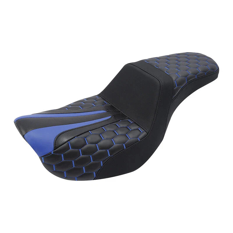 Black Driver Passenger Seat Fit For Harley Dyna Super Glide Custom 2006-2017 US