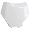 UFO Front Number Plate White For KTM 450 XC-F 2019-2022