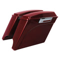 5" Stretched Hard Saddlebags Saddle Bags Fit For Harley Touring Road Glide 93-13