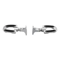 Chrome Rear Passenger Footpegs Pegs Mount Fit For Harley Road Street Glide 93-25