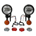 LED Spot Fog Passing Light Turn Signal Fit For Harley Electra Street Glide 94-24