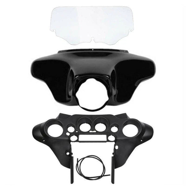 Inner Outer Batwing Fairing 8'' Windshield Fit For Harley Street Glide 96-13 New