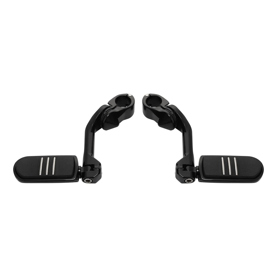 32mm Long Angled Highway Guard Bar Footpeg Peg Mount Fit For Harley Street Glide