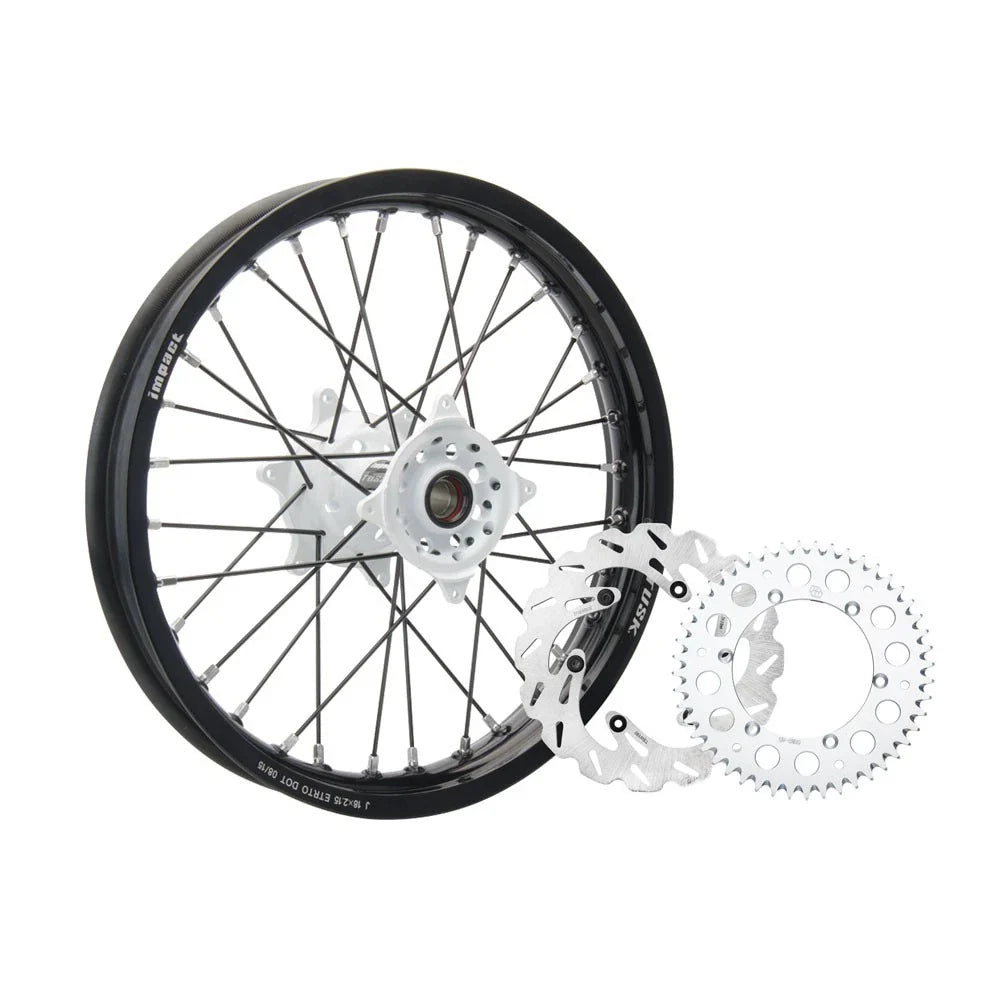 Tusk 1931330017 Impact Complete Rear Wheel Package 19 x 2.15 Black Rim/Black