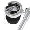 Chrome 1" Handlebar Drink Cup Holder & Mesh Basket Fit For Harley Touring Dyna