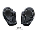 Vivid Black 6.5" Speaker Box Lower Vented Fairings For Harley Touring 2014-2024