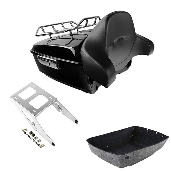 King Trunk Backrest Luggage Mount Rack Fit For Harley Sport Glide 2018-2021