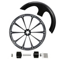 30" Front Wheel Rim Hub Dual Disc Fender Fit For Harley Road Glide ABS 1997-2021