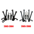 Rear Footrest Footpegs Pegs Bracket Fit For Suzuki GSXR1000 2003-2004 2005-2006