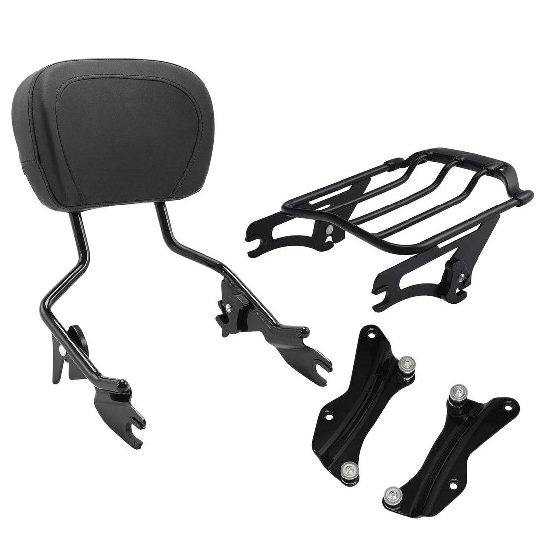 Sissy Bar Luggage Rack Docking Kit Fit For Harley Road King 2014-2025 Black