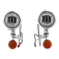 4.5" Turn Signals LED Spot Fog Light Bracket Fit For Harley Road King 1994-2023