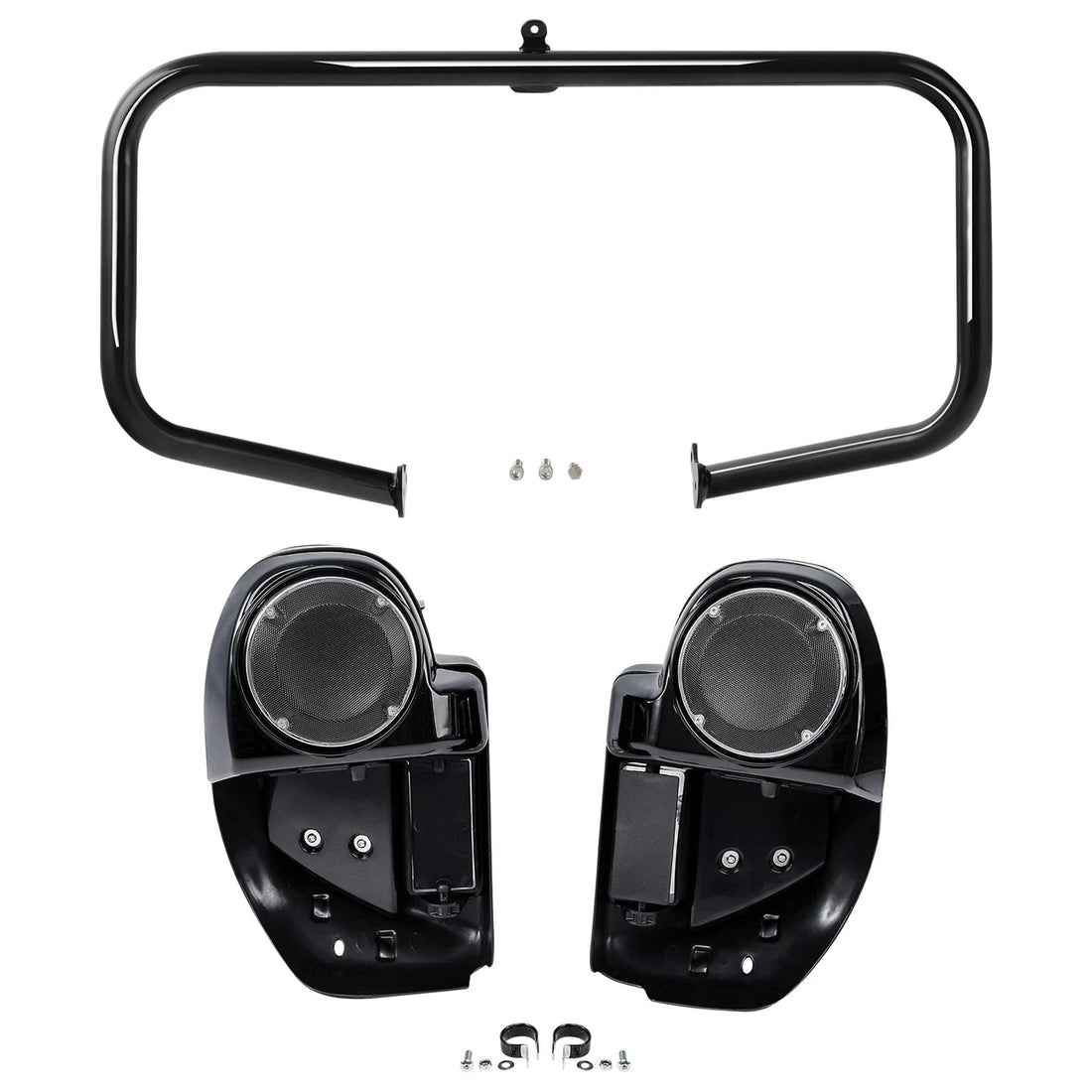 Engine Guard & Lower Vented Fairings Speaker Pod Fit For Harley Road Glide 14-24
