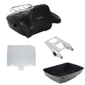 King Trunk Pad Mount Rack Plate Fits For Harley Touring Street Road Glide 14-26