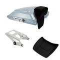 Silver Razor Trunk Backrest Mount Fit For Harley Touring Road King Glide 2014-26