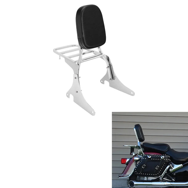 Backrest Sissy Bar Luggage Rack Fit For Kawasaki Vulcan VN400 VN800 1995-2012 11