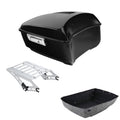 King Trunk Two-Up Mount Rack Fit For Harley Touring Street Road Glide 2014-2026