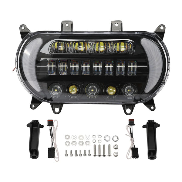 LED Headlight W/ Turn Signals Fit For Harley Touring Road Glide 2015-2023