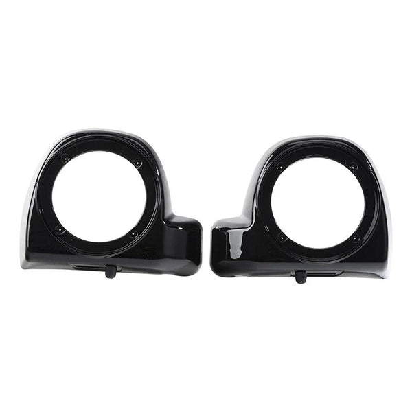 Vivid Black Lower Vented Fairing Speaker Pods Fit For Harley Touring 2014-2022