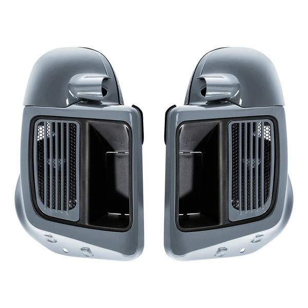 Lower Vented Fairings Water-Cooled Fit For Harley Touring 2014-2024 Gunship Gray