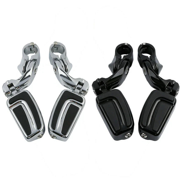 1 1/4" Short Angled Highway Engine Guard Footpeg Foot Peg Mount Fit For Harley