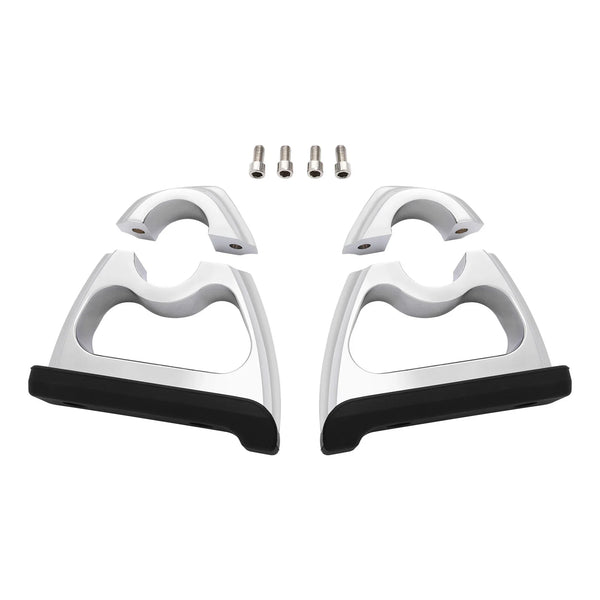 Toe Rests Foot Pegs 1 1/4" Engine Guard Fit For Harley Street Glide Softail Dyna
