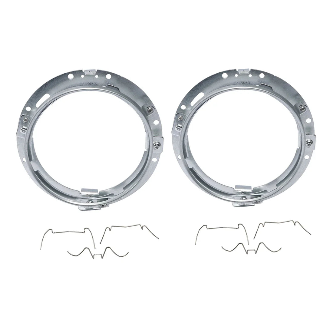 2X 7" LED Headlight Mounting Bracket Ring Fit For Harley Street Road Glide 94-13