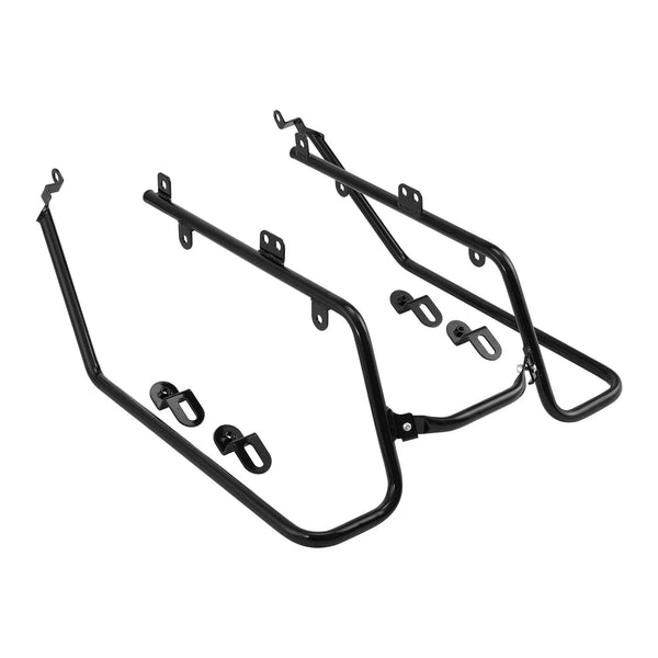 Black Hard Saddlebag Conversion Bracket Kit Fit For Harley Dyna Fat Bob 08-2017