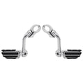 Adjustable Long Highway 1-1/4" Bars Foot Peg Fit For Harley Touring Street Glide