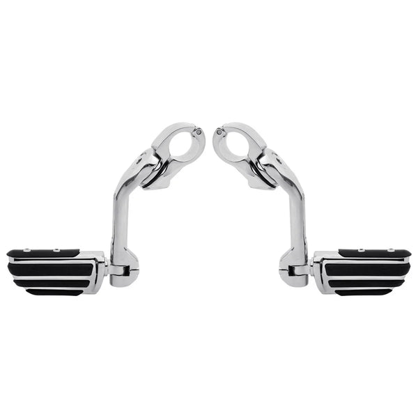 Adjustable Long Highway 1-1/4" Bars Foot Peg Fit For Harley Touring Street Glide