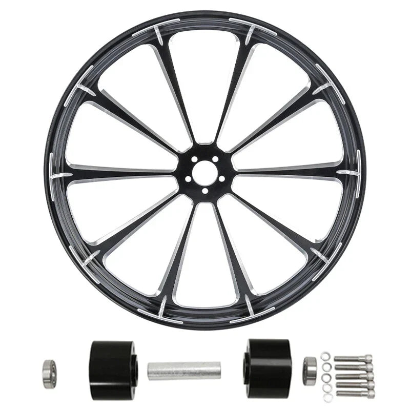 30" x 3.5" Front Wheel Rim Hub Dual Disc Fit For Harley Electra Glide 1997-2021