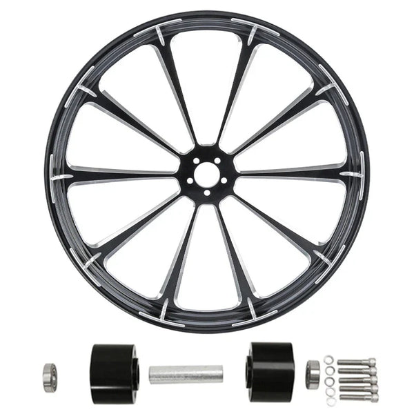 30" x 3.5" Front Wheel Rim Hub Dual Disc Fit For Harley Electra Glide 1997-2021