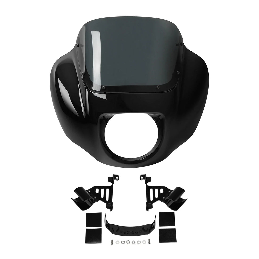 Vivid Black Headlight Fairing W/ Bracket Kit Fit For Harley Softail Fxbb 18-2025