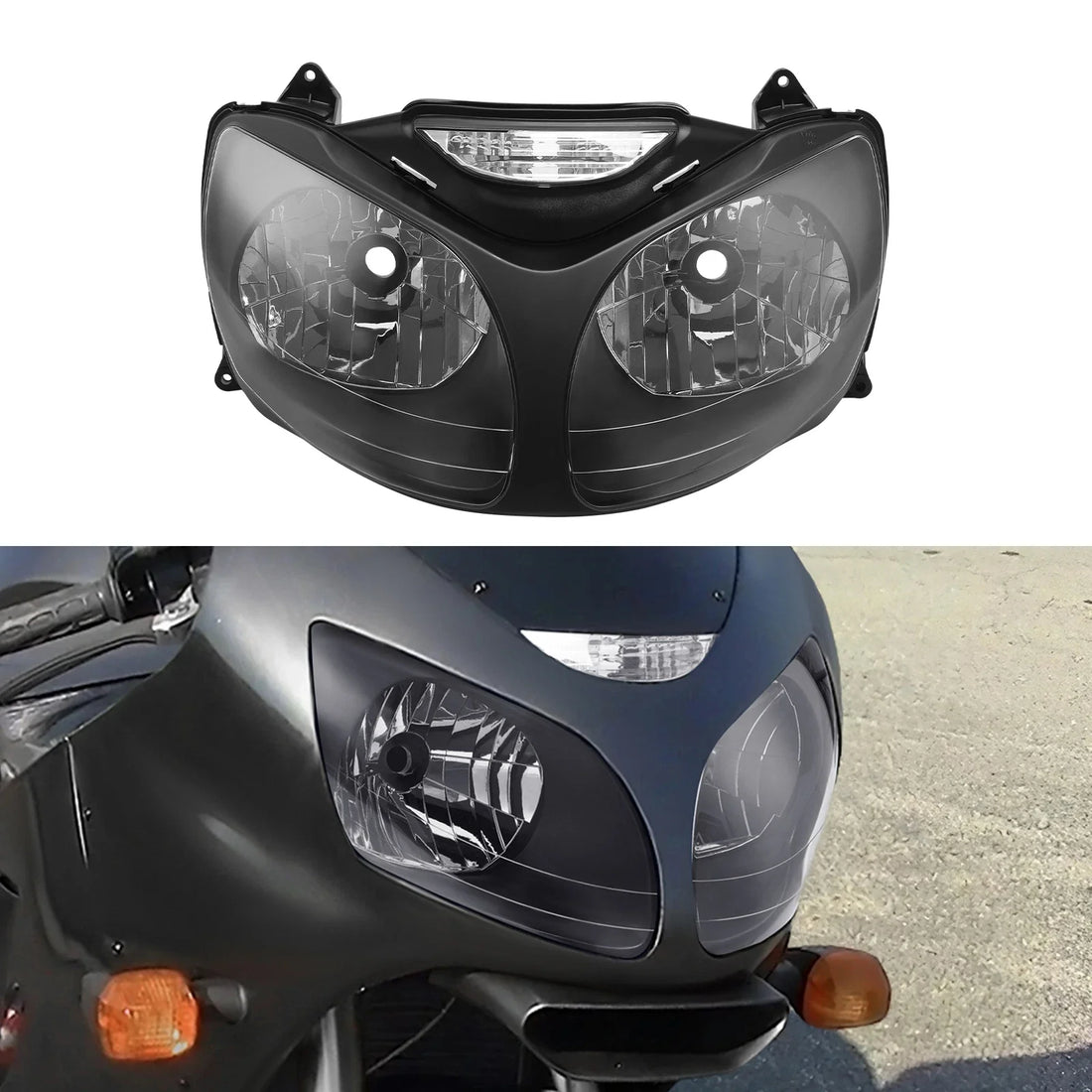 Headlight Headlamp Assembly Fit For Kawasaki Ninja ZX12R ZX-12R 2000-2001