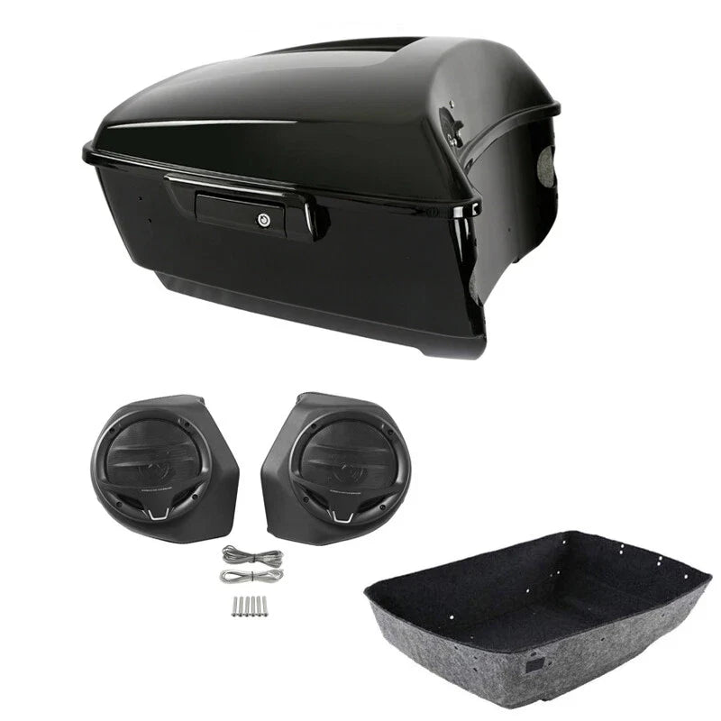 King Trunk 6.5" Speakers Pods Fit For Harley Touring Street Road Glide 2014-2026