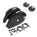 Matte Saddlebags Audio Lid Electronic Latch Grill Fit For Indian Chieftain 14-18