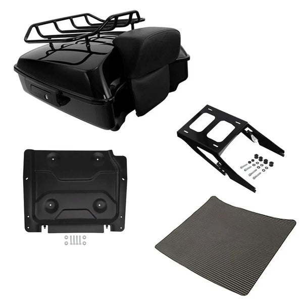 Chopped Trunk Luggage Pad Rack Two-Up Mount Fit For Harley Sport Glide 2018-2021