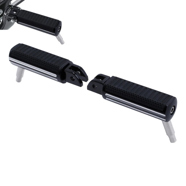Fit For Harley Softail Street Bob 2018-2025 Gloss Black Driver Foot Pegs