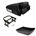 Matte Black Chopped Trunk Backrest Mount Fit For Harley Touring 97-2008