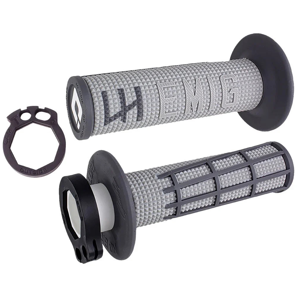 Odi V2 Emig 2.0 MX Lock-On Grips Grey/Graphite For Honda CRF250L (ABS) 2017-2020