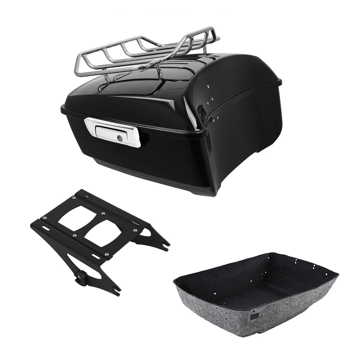 King Trunk Luggage Rack Two-Up Mount Fit For Harley Road Street Glide 2014-2026