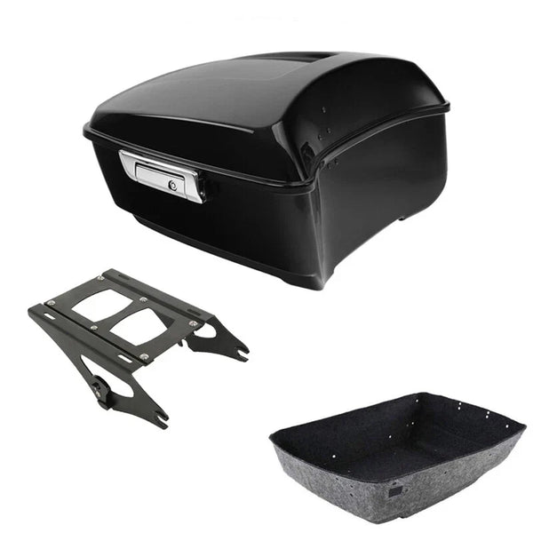 King Trunk Mount Rack Fit For Harley Touring Cvo Road Street Glide 2014-2026 25