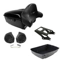 King Trunk Mount Speakers Backrest Pad Fit For Harley Touring Road Glide 14-2026