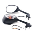 Foldable Rearview Mirrors & Turn Signals Light For Suzuki GSXR600/750 2011-2024