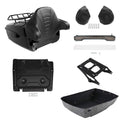King Trunk Backrest Mount Rack Tail Light Speakers Fit For Harley Touring 14-26