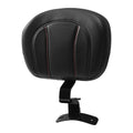 Black Front Rider Driver Backrest Fit For Harley Touring Street Glide 2009-2023