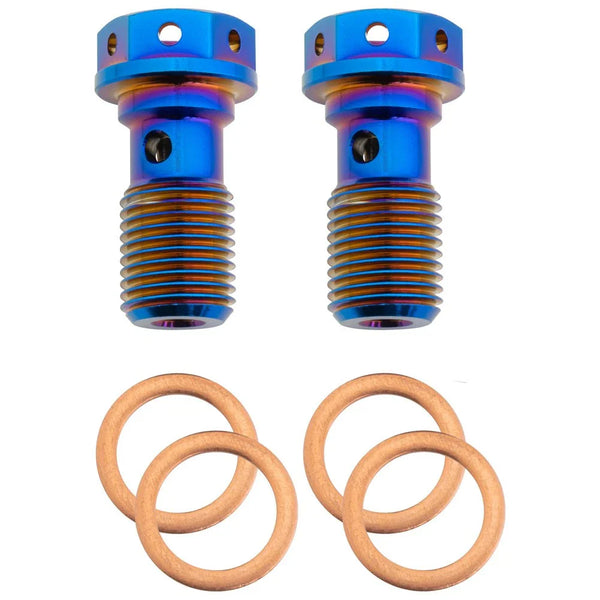 Tusk Titanium Banjo Bolt Kit Burnt Blue M10x1.0 For KTM 350 XCF-W Six Days