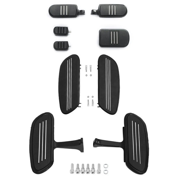 Driver Rider Passenger Floorboards Pegs Brake Pedal Fit For Harley Touring 93-25