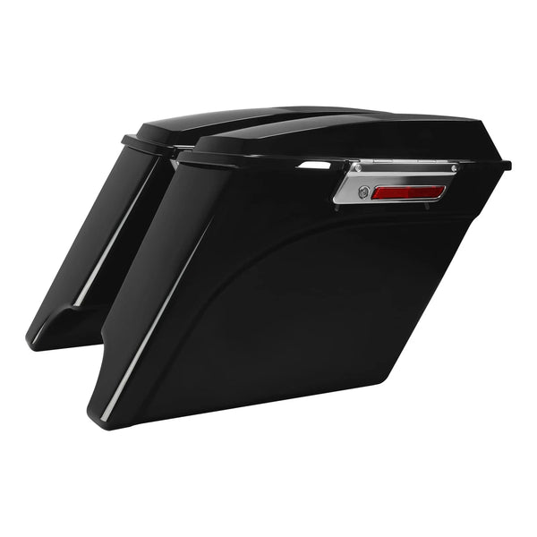 5" Stretched Saddlebag Speaker Lid Fit For Harley Road King Street Glide 1993-13